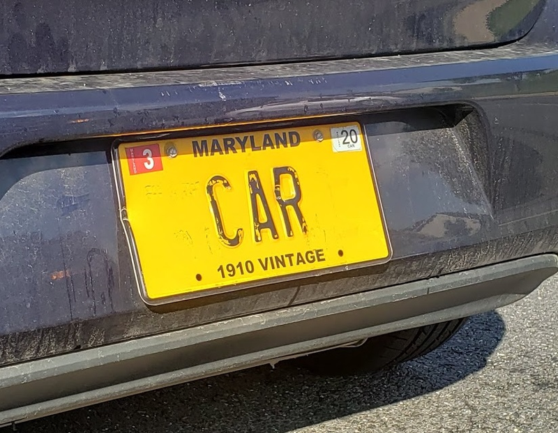 Brought to you by, “How can a giant AMG SUV manage to rear end me and damage the ONLY IRREPLACEABLE THING ON THE BACK OF MY VEHICLE.”
